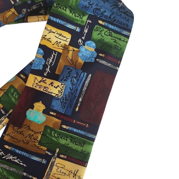 Alynn Neckwear "Author! Author! Silk Tie - Picture 4 of 9